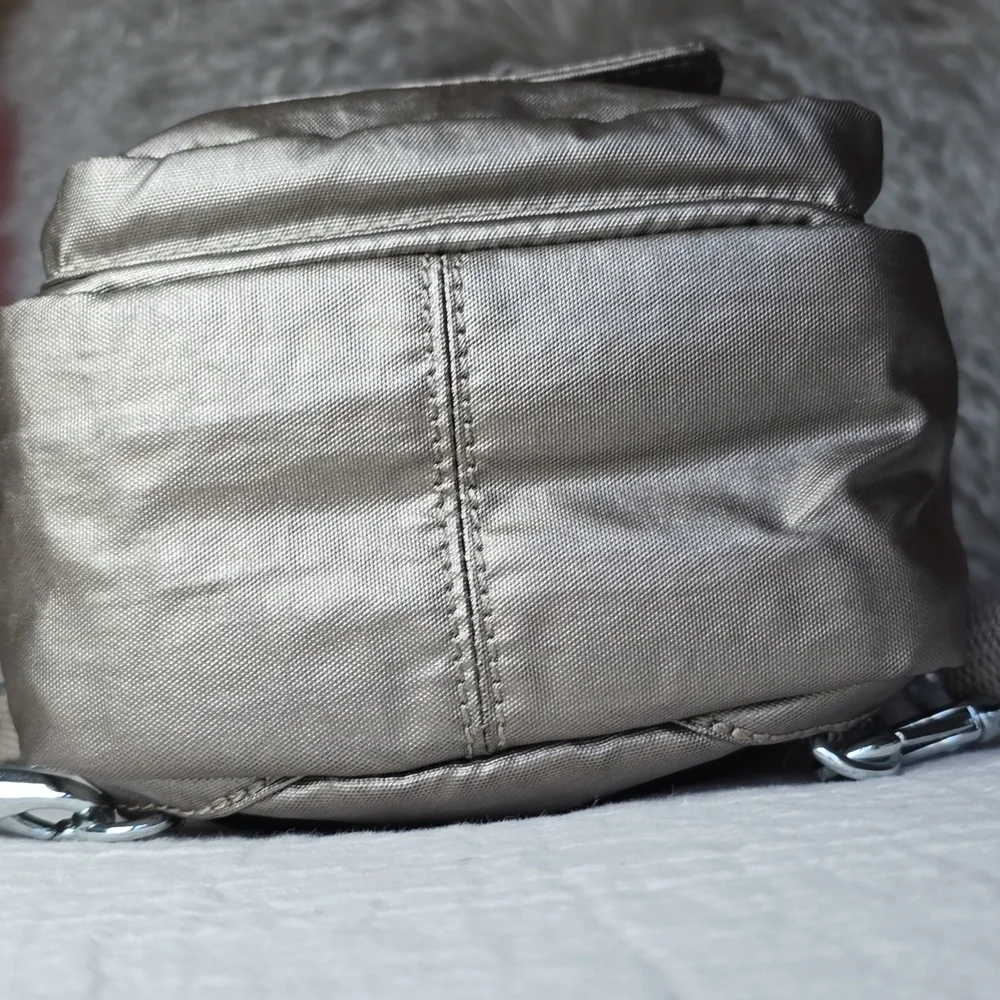Kipling Alber Metallic Mini Backpack (NO MONKEY)